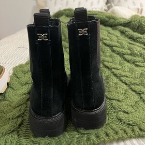 Sam Edelman Black Rugged Sole Boots